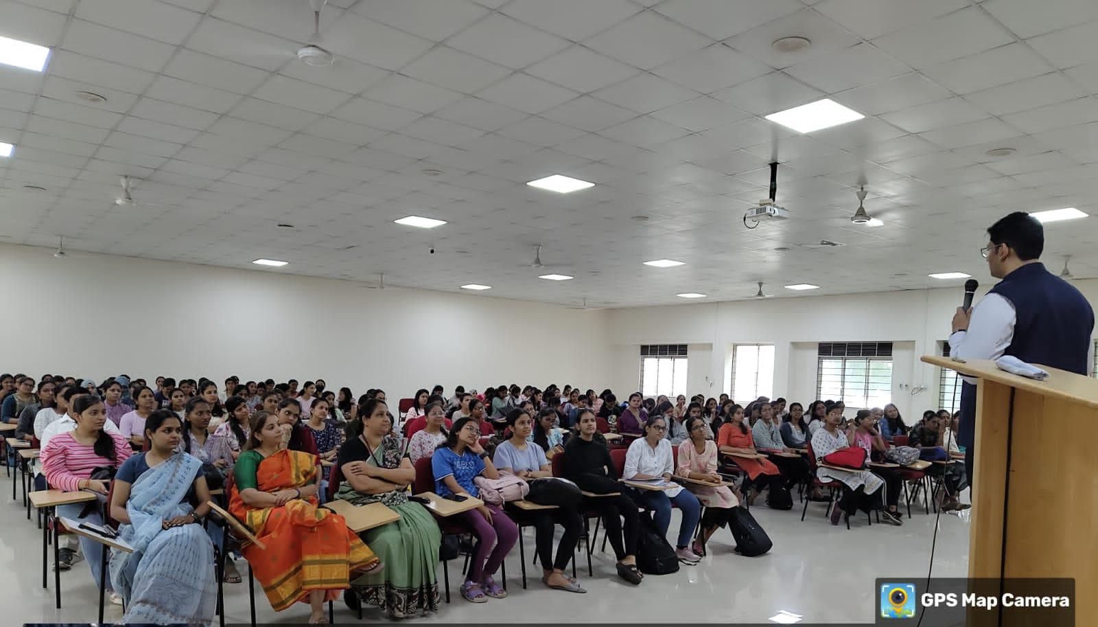 Adv. Sunny Mankoskar with students and Dept Faculty