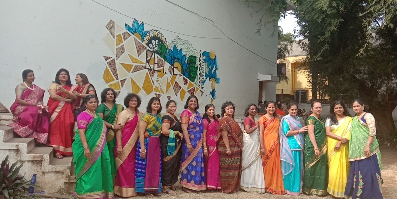 EBSB - Junior College staff in Traditional attire