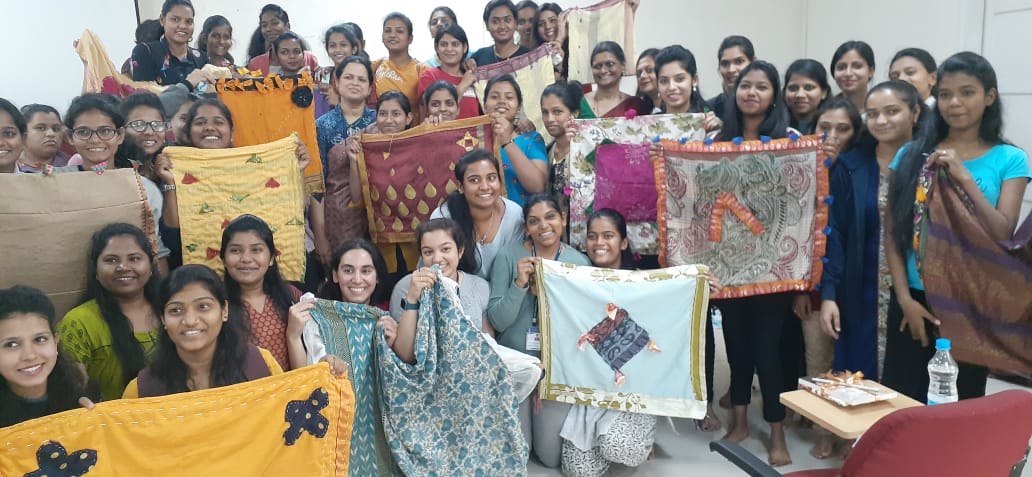 Students with their Ghodadi