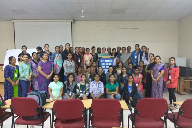 T.Y.B. Com and M.Com students with Dr. Vasudha Joshi