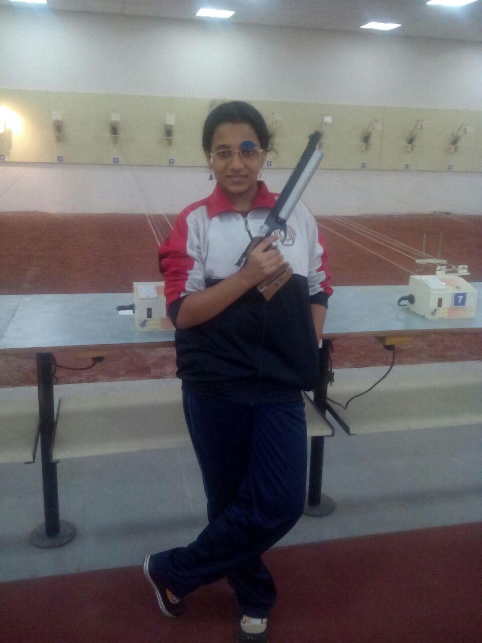 Manasi Inamdar (12th Arts)- at national rifle Shooting competition 2017-18